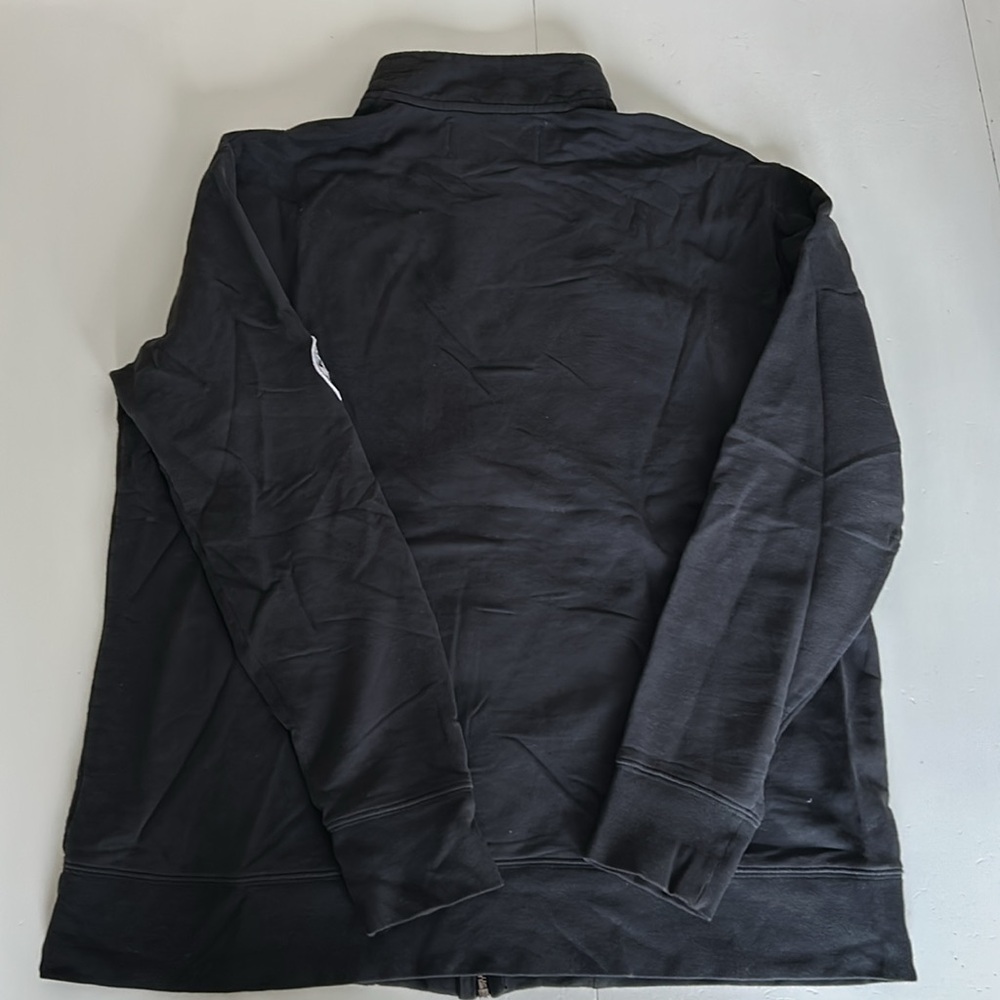 Wilson retro warm up sweatshirt jacket navy blue / white size large men - Picture 6 of 9